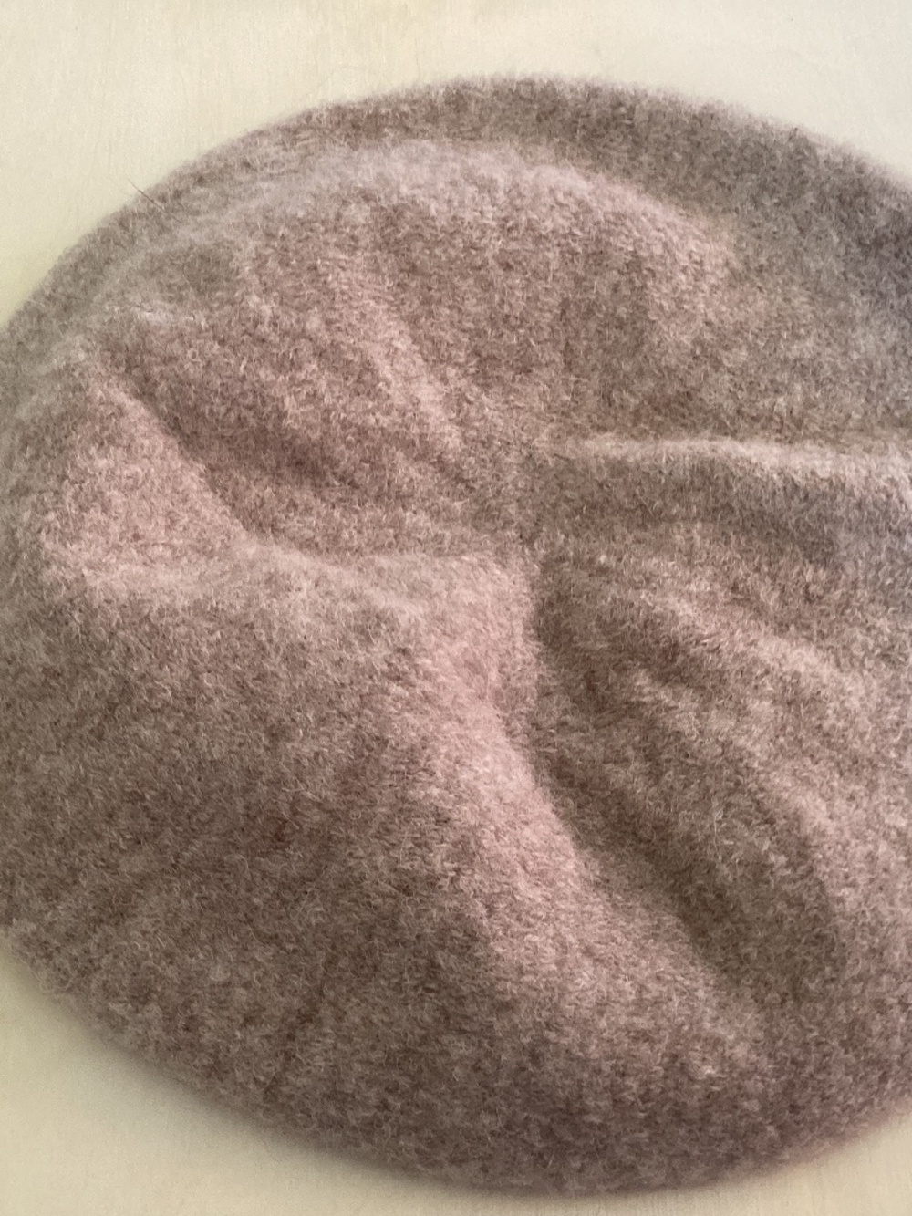 Lauren Manoogian oat colored  Alpaca Wool Blend Beret New